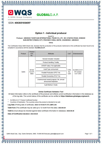 Changlong Certificate