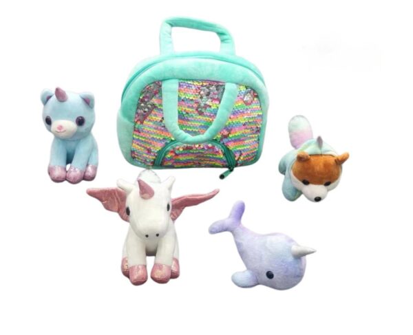 My Unicorn Bag,Plush toy play set ,plush stuffed animal toys for new borns gift
