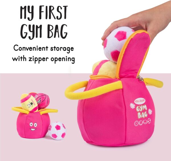 Plush Sports Balls for Toddlers 1-3 Soft Baby Toys Set of 4 - Basketball Baseball Soccer Ball Football (1)