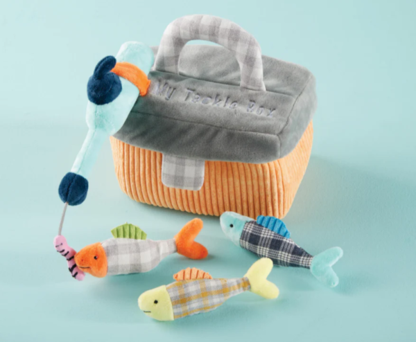 Plush fishing bag,Plush toy play set