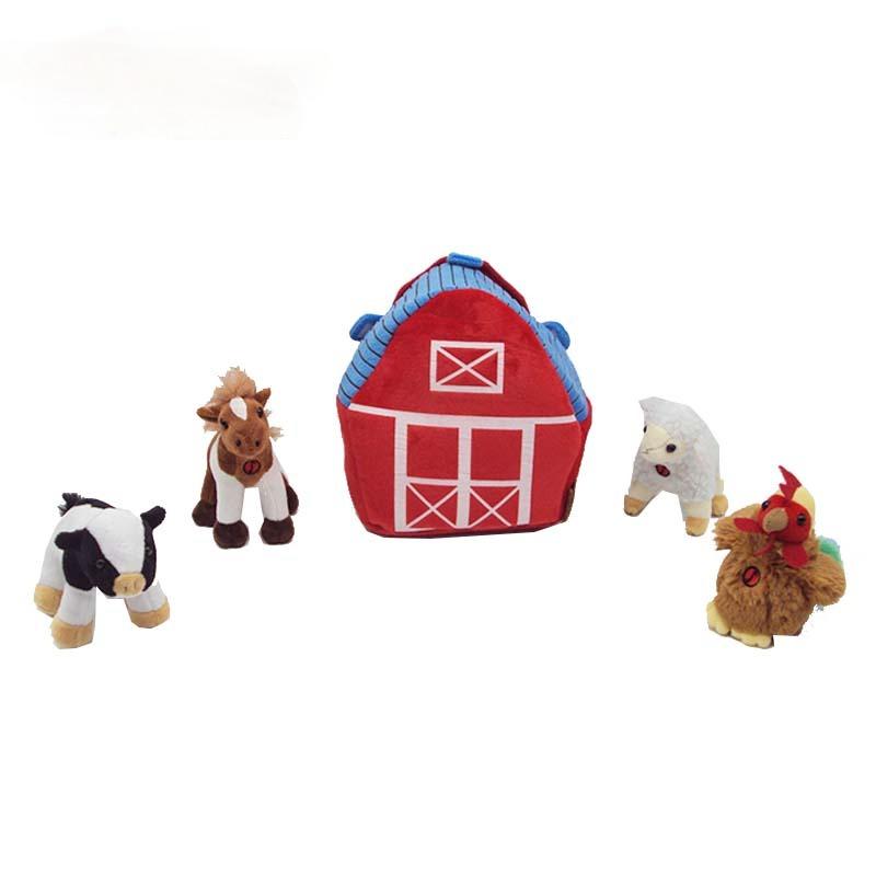 Plush Toy Playset Barn Friends