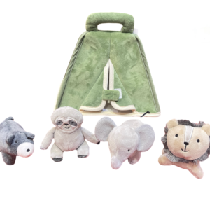 My tent animals,Plush toy play set