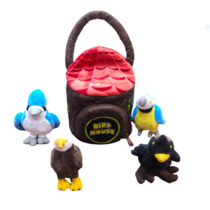 Infant Soft Farm Stuffed Animal Plush Bird House,Plush toy playset