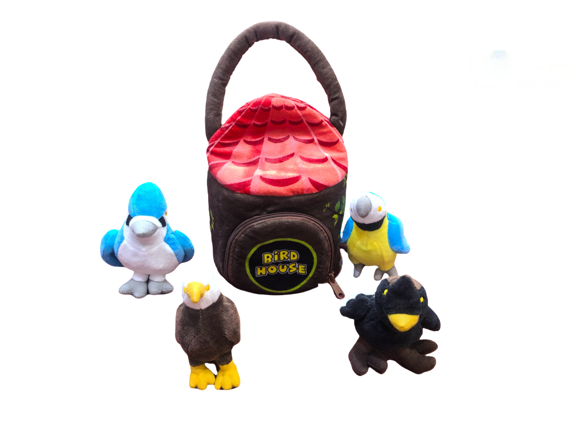 Infant Soft Farm Stuffed Animal Plush Bird House,Plush toy playset