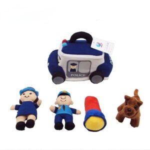 plush cop car set,Plush toy play set