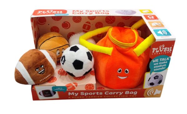 plush sports bag set,Plush toy play set